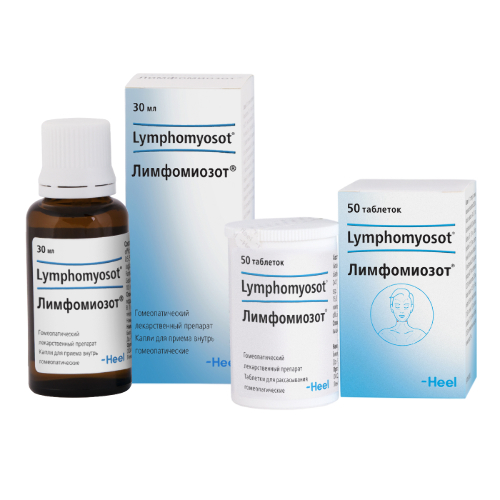 Набор Лимфомиозот капли для приема внутрь гомеопатические 30 мл + Лимфомиозот 50 табл. - основное изображение