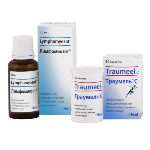 Набор Лимфомиозот капли для приема внутрь гомеопатические 30 мл + Траумель С 50 табл. - основное изображение
