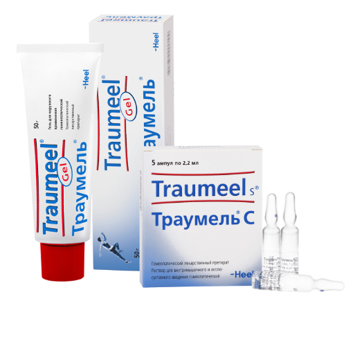 Набор Траумель гель 50г + Траумель С раствор д/внутримыш. введ. 2,2 мл амп.№5 - основное изображение